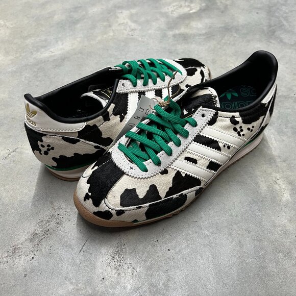 Adidas SL 72 OG Wmn's Cow Print Black White JR1639 - New - Picture 1 of 8